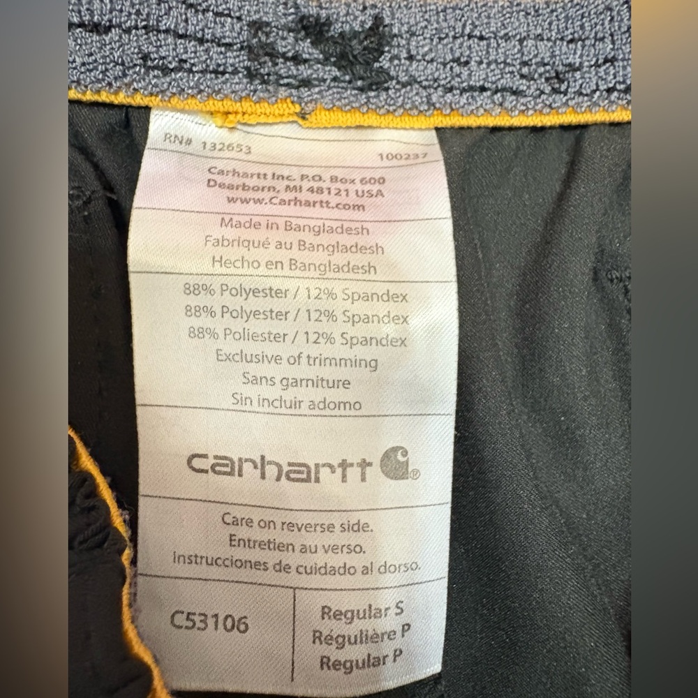 Carhartt Force Black Cargo Scrub Pants Women’s Size S - Picture 3 of 7
